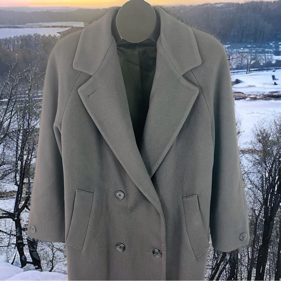 Vintage Forecaster Full-Length Wool Women’s Trench | Double Breasted | Size 10 - Picture 5 of 10